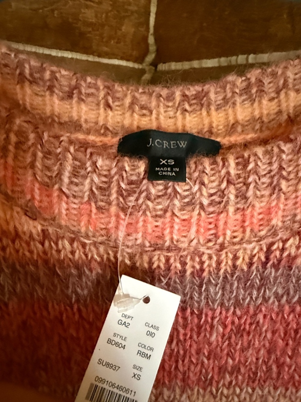 J.Crew Multi Bright Crewneck Knit Sweater NWT - Picture 9 of 10
